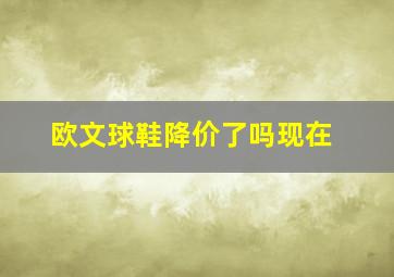 欧文球鞋降价了吗现在