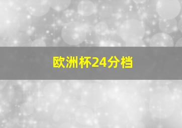 欧洲杯24分档