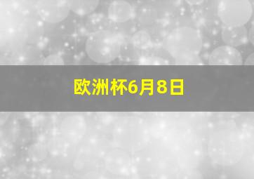 欧洲杯6月8日