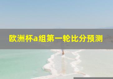 欧洲杯a组第一轮比分预测