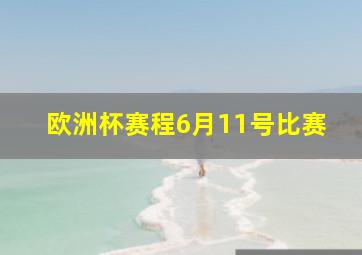 欧洲杯赛程6月11号比赛