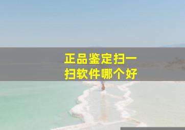 正品鉴定扫一扫软件哪个好