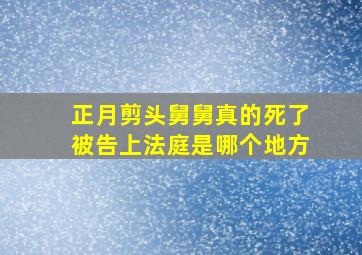 正月剪头舅舅真的死了被告上法庭是哪个地方