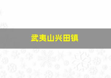 武夷山兴田镇