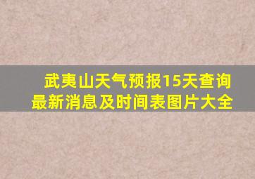 武夷山天气预报15天查询最新消息及时间表图片大全