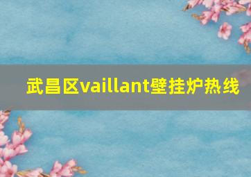 武昌区vaillant壁挂炉热线