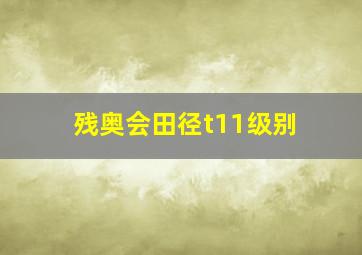 残奥会田径t11级别