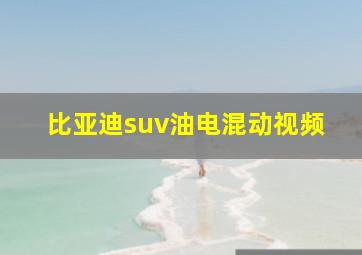 比亚迪suv油电混动视频