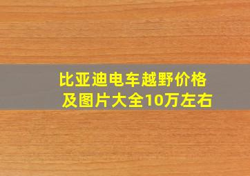 比亚迪电车越野价格及图片大全10万左右