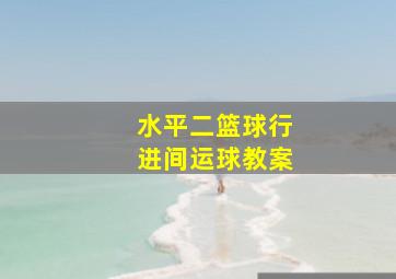 水平二篮球行进间运球教案