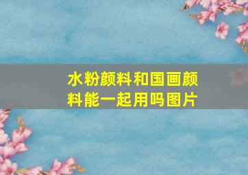 水粉颜料和国画颜料能一起用吗图片