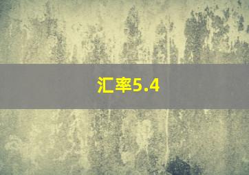 汇率5.4