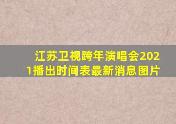 江苏卫视跨年演唱会2021播出时间表最新消息图片