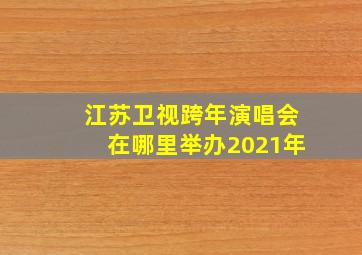 江苏卫视跨年演唱会在哪里举办2021年