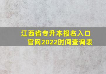 江西省专升本报名入口官网2022时间查询表