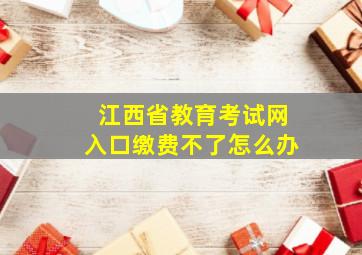 江西省教育考试网入口缴费不了怎么办