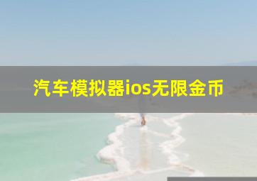 汽车模拟器ios无限金币