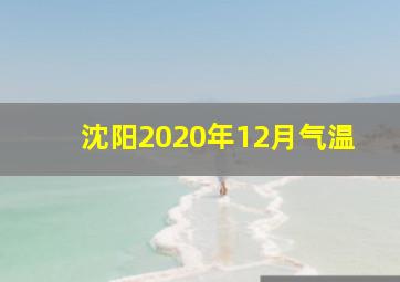 沈阳2020年12月气温