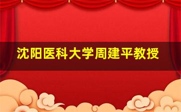 沈阳医科大学周建平教授