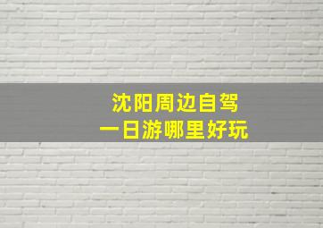 沈阳周边自驾一日游哪里好玩