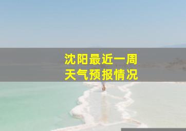 沈阳最近一周天气预报情况