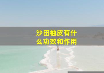 沙田柚皮有什么功效和作用