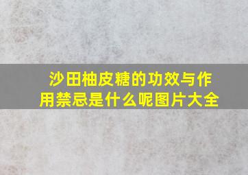 沙田柚皮糖的功效与作用禁忌是什么呢图片大全