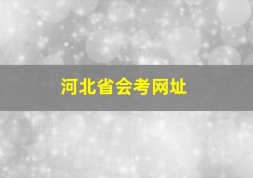 河北省会考网址