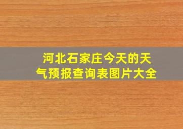 河北石家庄今天的天气预报查询表图片大全