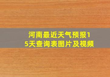 河南最近天气预报15天查询表图片及视频