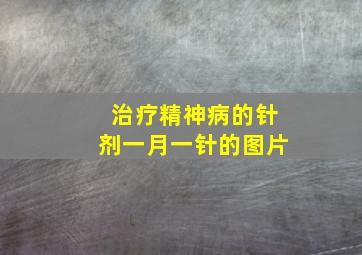 治疗精神病的针剂一月一针的图片