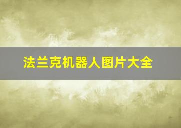 法兰克机器人图片大全