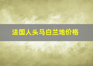 法国人头马白兰地价格