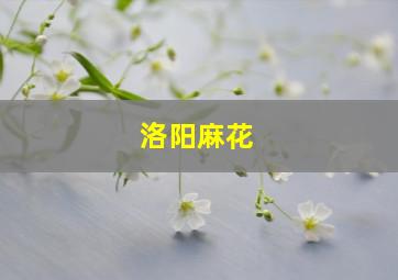 洛阳麻花