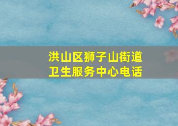 洪山区狮子山街道卫生服务中心电话