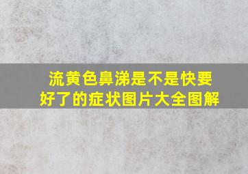 流黄色鼻涕是不是快要好了的症状图片大全图解