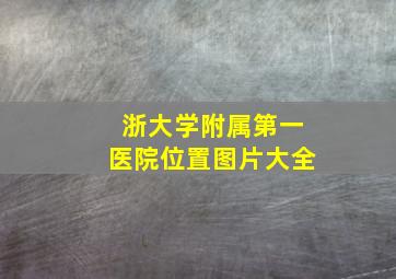 浙大学附属第一医院位置图片大全