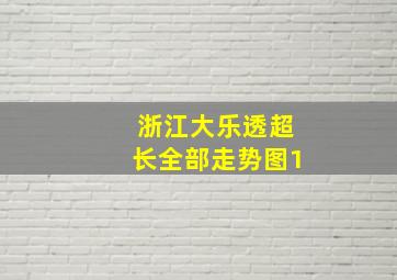 浙江大乐透超长全部走势图1