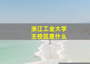 浙江工业大学主校区是什么