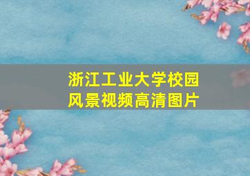 浙江工业大学校园风景视频高清图片