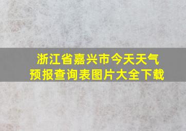 浙江省嘉兴市今天天气预报查询表图片大全下载