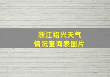 浙江绍兴天气情况查询表图片