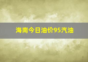 海南今日油价95汽油