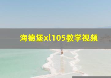 海德堡xl105教学视频