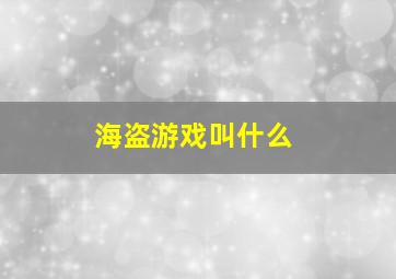 海盗游戏叫什么