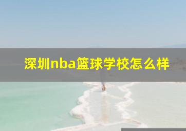 深圳nba篮球学校怎么样