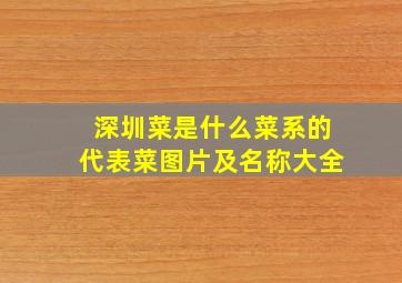 深圳菜是什么菜系的代表菜图片及名称大全