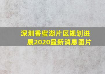 深圳香蜜湖片区规划进展2020最新消息图片