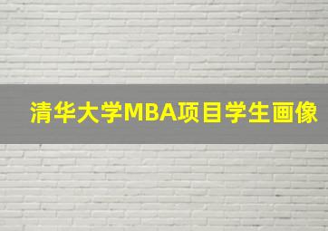 清华大学MBA项目学生画像