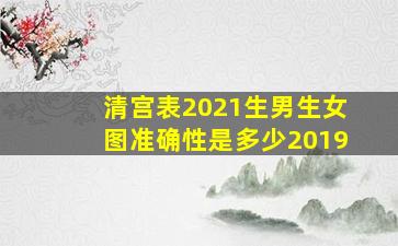 清宫表2021生男生女图准确性是多少2019